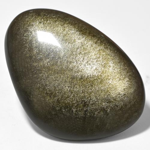 40.38克拉天然黑曜石，异形，不透明