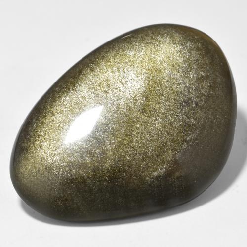 40.38克拉天然黑曜石，异形，不透明