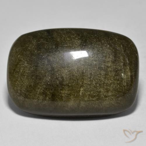 30.70ct 天然 彩色 黑曜石, 软垫, 不透明