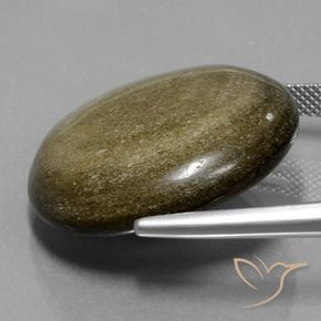 32.24克拉天然黑曜石，圆形切割，不透明