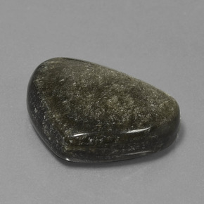 19.03克拉天然黑色黑曜石，异形，23×18.6毫米，不透明