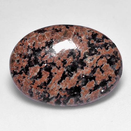 7.69克拉天然多色黑曜石，椭圆形切割，19.7×14.3毫米，不透明