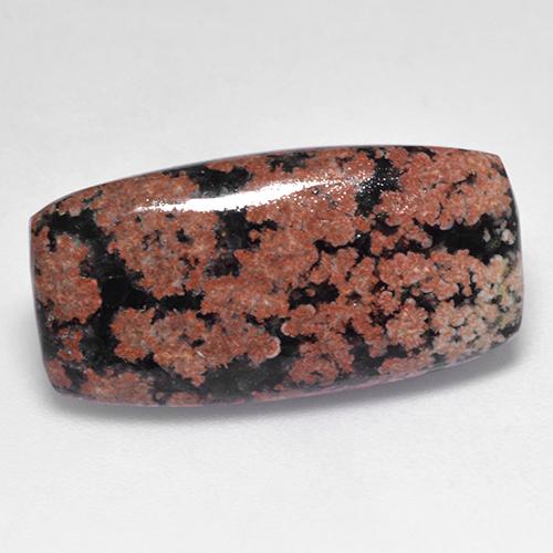 8.20克拉天然多色黑曜石，垫形剪裁，22.4×11.3毫米，不透明