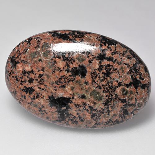 25.01克拉天然多色黑曜石，椭圆形切割，29×19.9毫米，不透明