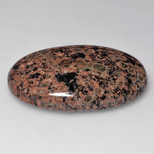 25.01克拉天然多色黑曜石，椭圆形切割，29×19.9毫米，不透明