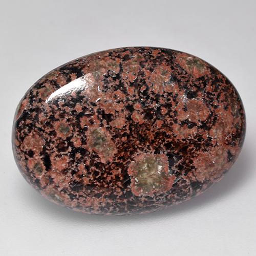 15.91克拉天然多色黑曜石，椭圆形切割，25.7×18.2毫米，不透明
