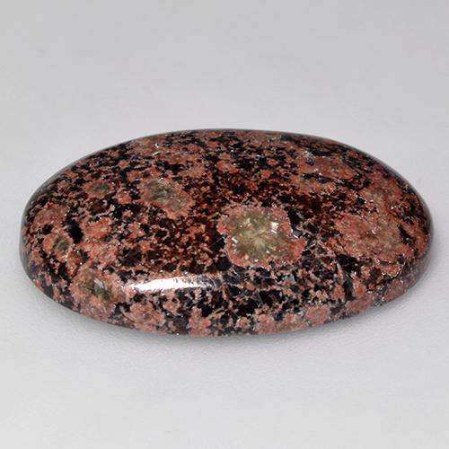 15.91克拉天然多色黑曜石，椭圆形切割，25.7×18.2毫米，不透明