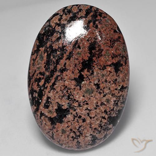 34.04ct 天然 彩色 黑曜石, 椭圆形, 不透明