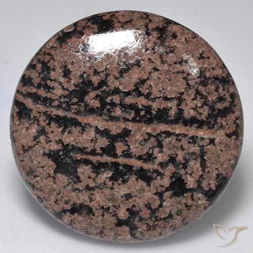 31.00ct 天然 彩色 黑曜石, 圆形的, 不透明
