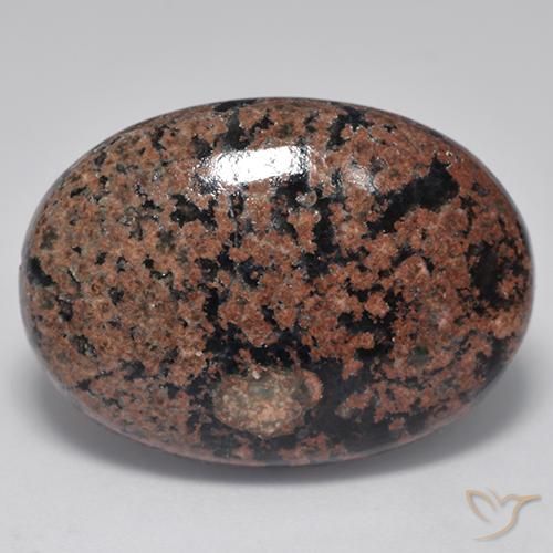 22.85ct 天然 彩色 黑曜石, 椭圆形, 不透明