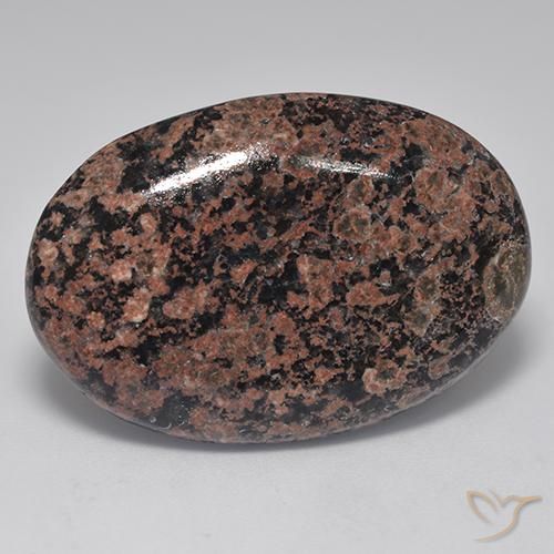 24.91ct 天然 彩色 黑曜石, 椭圆形, 不透明