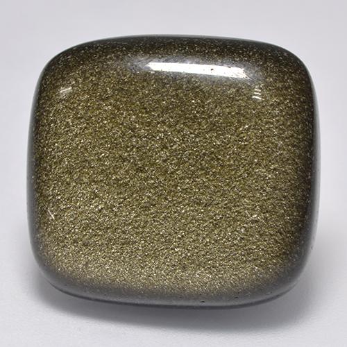 22.65克拉天然黑曜石，垫形剪裁，不透明