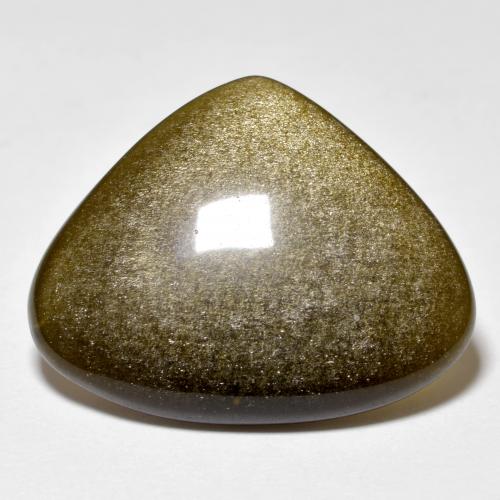 11.78克拉天然黑色黑曜石，三角形，24.1×19.3毫米，不透明