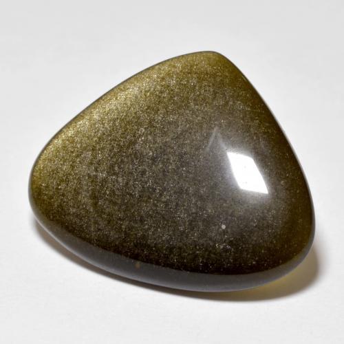 11.78克拉天然黑色黑曜石，三角形，24.1×19.3毫米，不透明