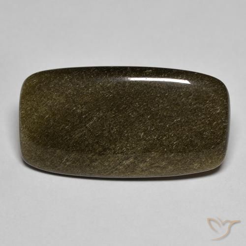9.53克拉天然黑色黑曜石，垫形剪裁，24.4×13.2毫米，不透明