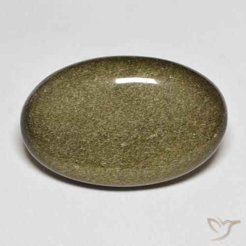 14.40ct 天然 彩色 黑曜石, 椭圆形, 不透明