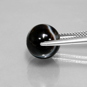 6.94克拉天然缟玛瑙，球形，不透明