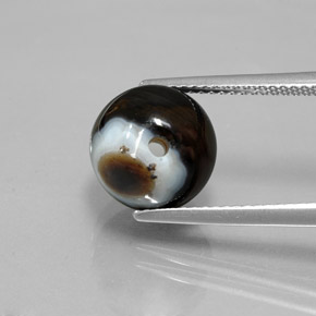 6.99克拉天然缟玛瑙，球形，不透明