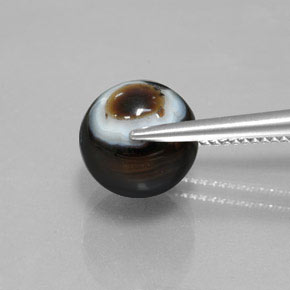 6.99克拉天然缟玛瑙，球形，不透明