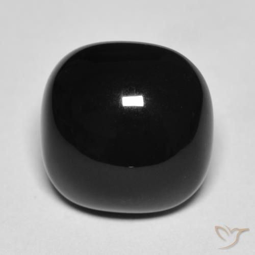 4.51ct 天然 黑色 缟玛瑙, 软垫, 不透明