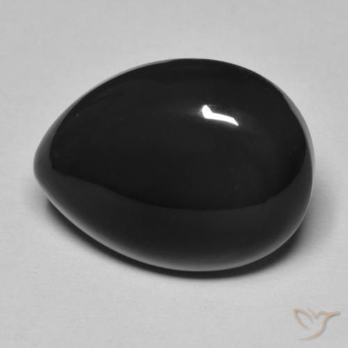 11.43克拉天然缟玛瑙，梨形，不透明