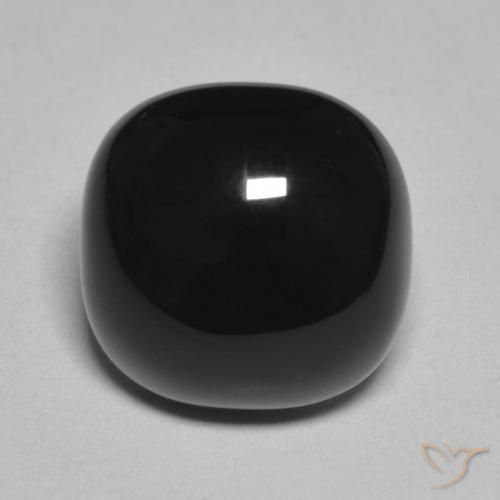 4.76ct 天然 黑色 缟玛瑙, 软垫, 不透明