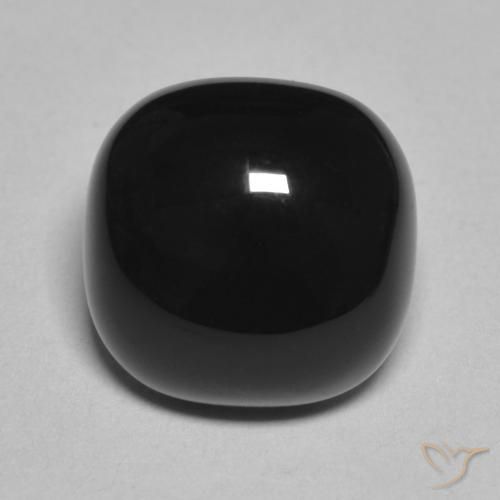 4.88ct 天然 黑色 缟玛瑙, 软垫, 不透明