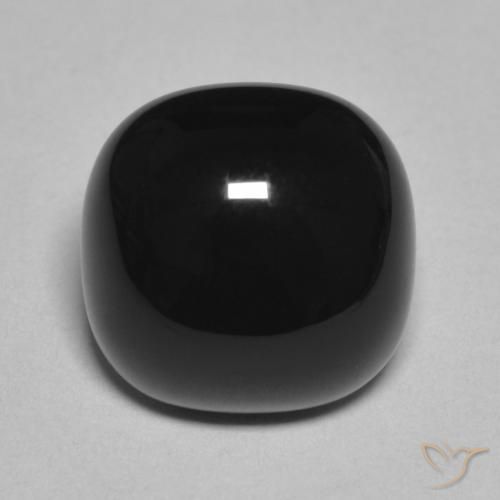 4.70ct 天然 黑色 缟玛瑙, 软垫, 不透明