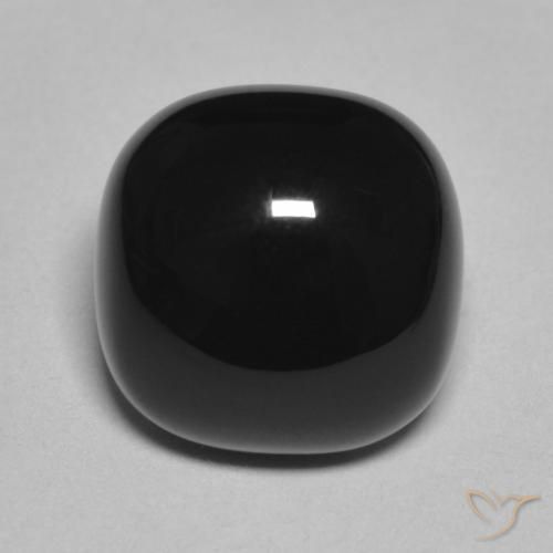4.89ct 天然 黑色 缟玛瑙, 软垫, 不透明