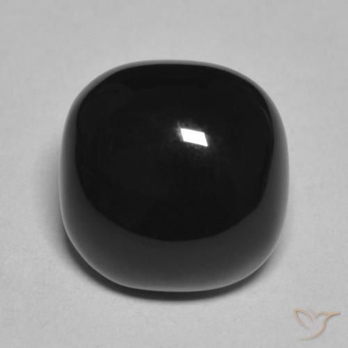 4.85ct 天然 黑色 缟玛瑙, 软垫, 不透明