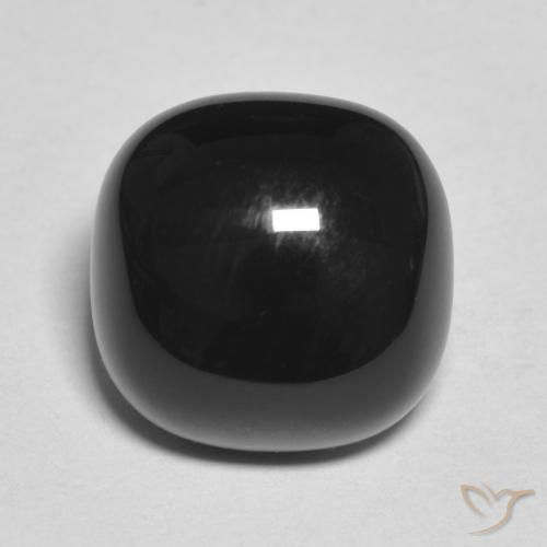 4.56ct 天然 黑色 缟玛瑙, 软垫, 不透明