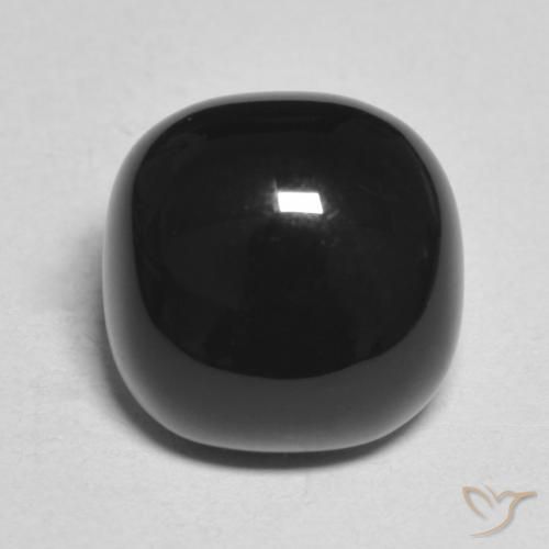 4.84ct 天然 黑色 缟玛瑙, 软垫, 不透明, Photo A