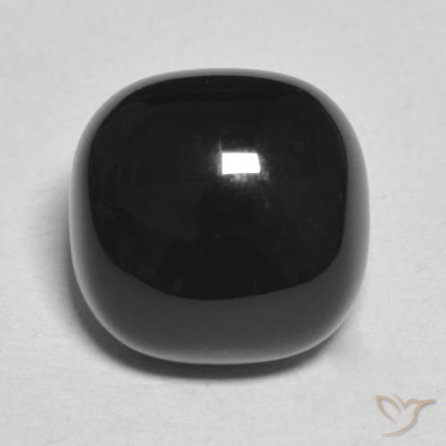 4.92ct 天然 黑色 缟玛瑙, 软垫, 不透明