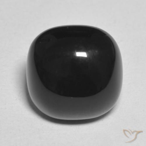 4.54ct 天然 黑色 缟玛瑙, 软垫, 不透明