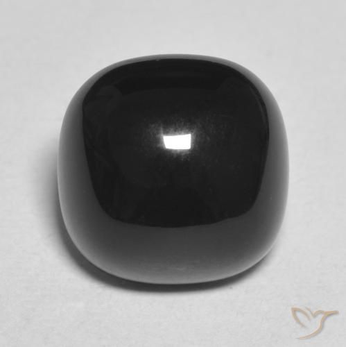 4.70ct 天然 黑色 缟玛瑙, 软垫, 不透明