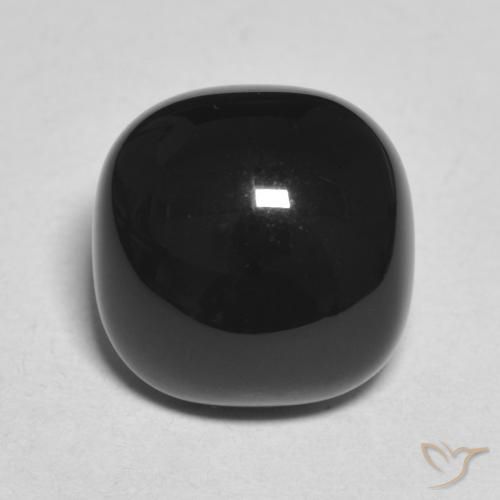 4.66ct 天然 黑色 缟玛瑙, 软垫, 不透明