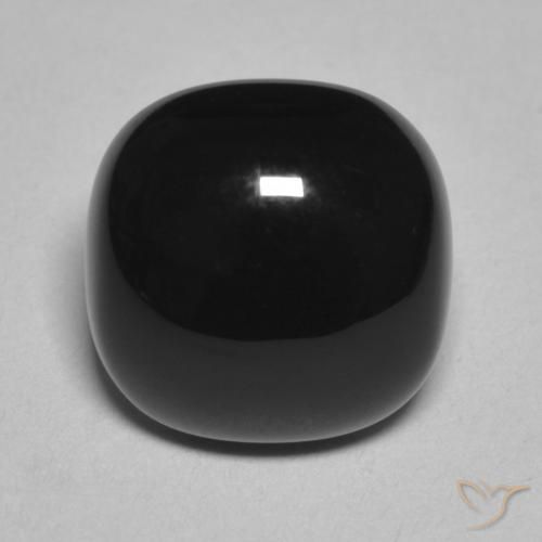 4.70ct 天然 黑色 缟玛瑙, 软垫, 不透明