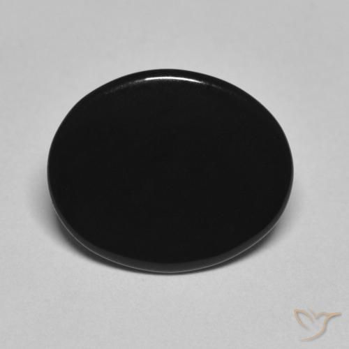 4.06ct 天然 黑色 缟玛瑙, 椭圆形, 不透明
