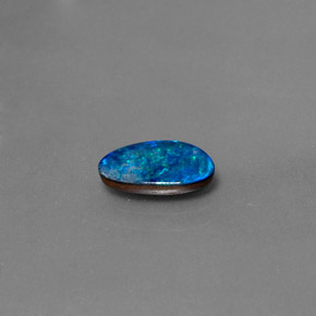 0.97克拉天然多色欧泊拼合石，异形，10×5.7毫米，不透明