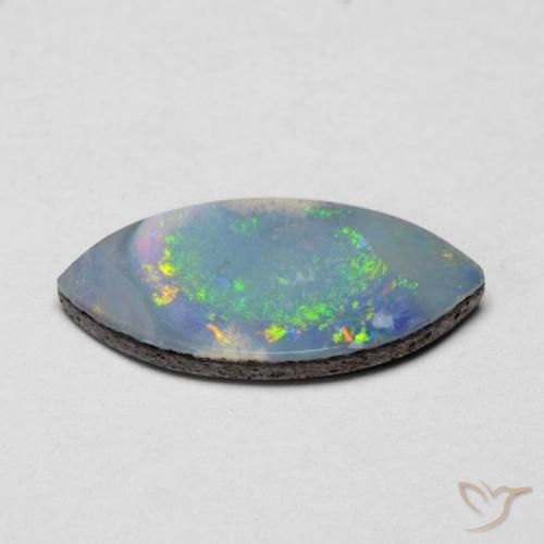 1.97克拉天然蛋白石双峰，榄尖形，不透明