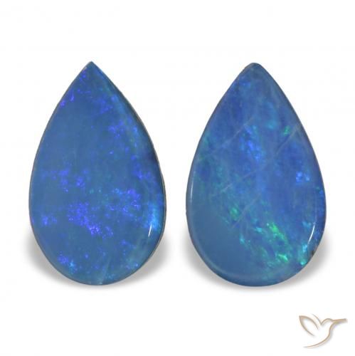 1.17克拉天然蛋白石双峰，梨形，不透明