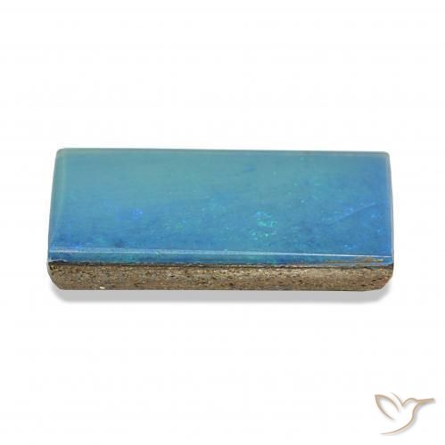 3.82克拉天然蛋白石双峰，狭长方形，不透明