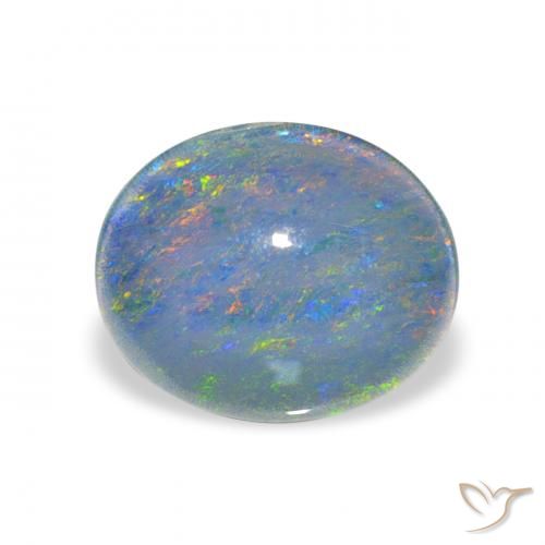 2.42ct 彩色 蛋白石三重奏, 椭圆形, 不透明