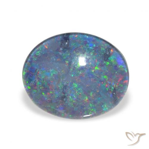 2.90ct 天然 彩色 蛋白石三重奏, 椭圆形, 不透明