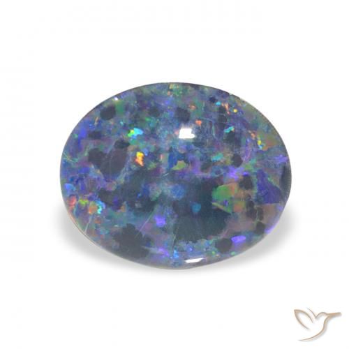 1.98ct 天然 彩色 蛋白石三重奏, 椭圆形, 不透明