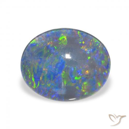 2.68ct 天然 彩色 蛋白石三重奏, 椭圆形, 不透明