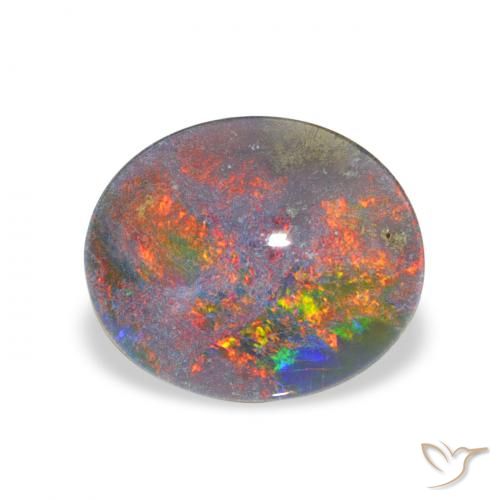 2.41ct 天然 彩色 蛋白石三重奏, 椭圆形, 不透明
