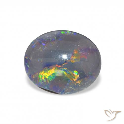 2.68ct 彩色 蛋白石三重奏, 椭圆形, 不透明