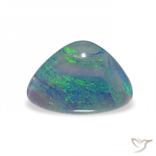1.74ct 天然 彩色 蛋白石三重奏, 胖三角形, 不透明