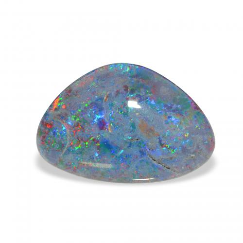 4.35ct 天然 彩色 蛋白石三重奏, 花式切割, 不透明